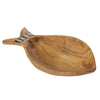 Fish Design Nested Olive Wood Bowls, Set of 3