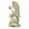 Soapstone Praying Angel Sculpture - Natural Stone