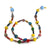 Eyeglass Paper Bead Chain, Colorful Mixed Shapes