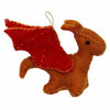 Mythical Dragons Felt Ornaments, Set of 4