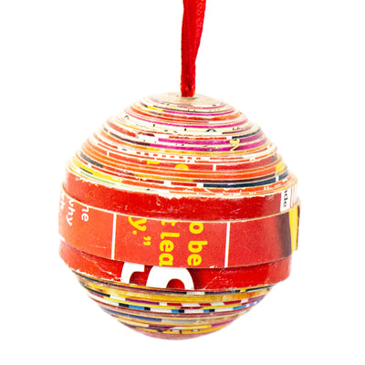 Paper Mache Ball Ornament from Haiti, PACK OF 3