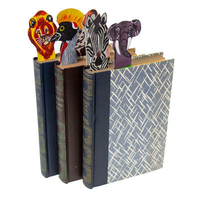 Animal Design Leather Bookmark- 10 Pack Mixed Animals