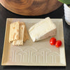 Soapstone Mushroom Design Square Plate - Food Safe