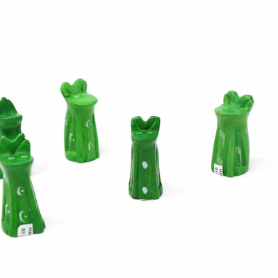 5-Pack - Soapstone Frogs - Mini - Green