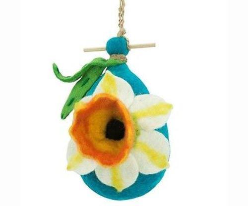 Wild Woolies Felt Birdhouse - Daffodil