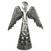 Standing Angel Wings Down Haitian Metal Drum Tabletop Décor, 14"