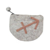 Hand Crafted Felt Pouch: Zodiac, Sagittarius