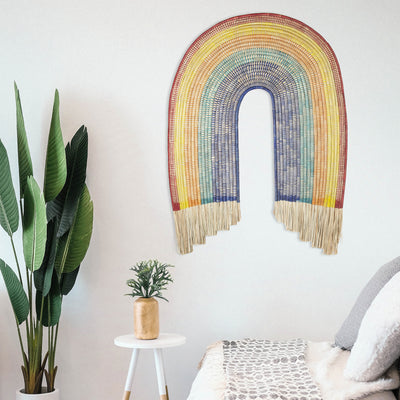Large Rainbow Palm Wall Sculpture