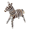 Large Banana Fiber Zebra Safari Animal Sculpture