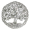 Dancing Tree of Life Haitian Metal Drum Wall Art, 24"