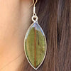 Pressed Botanical Leaves Drop Earrings