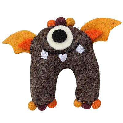 Brown Monster Felt Tooth Fairy Pillow