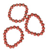 Handcrafted Clay Bead Bracelet from Haitian Artisans, Bubblegum Pink - Set of 3