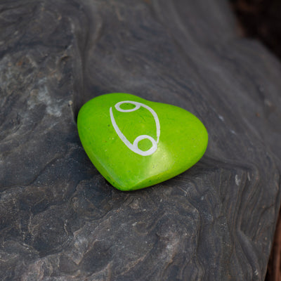 5-Pack - Soapstone Zodiac Hearts - Cancer