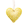 Mini Hearts Handmade Felt Ornament, Set of 7