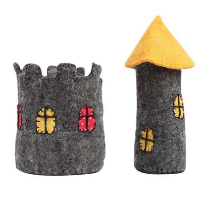 Handcrafted Felt Castle, 7.5"