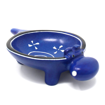 Single Soapstone Hippo Bowl - 5-inch