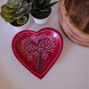 Soapstone Heart Trinket Bowl - Medium - Red Acacia Tree