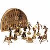 Banana Fiber Nativity 13-piece Set Round - Kenya