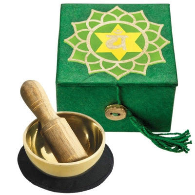 Mini Meditation Bowl Box: 2in Heart Chakra