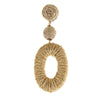 Jute Geo Statement Earring, PACK OF 3