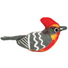 Wild Woolies Felt Bird Garden Ornament -  Vermillion Flycatcher