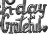 "Begin Each Day With a Grateful Heart" Inspirational Haitian Metal Drum Wall Art