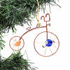 Recycled Wire Old-Fashioned Bicycle Ornament