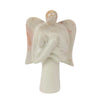 Soapstone Guardian Angel Holding Lamb Statue