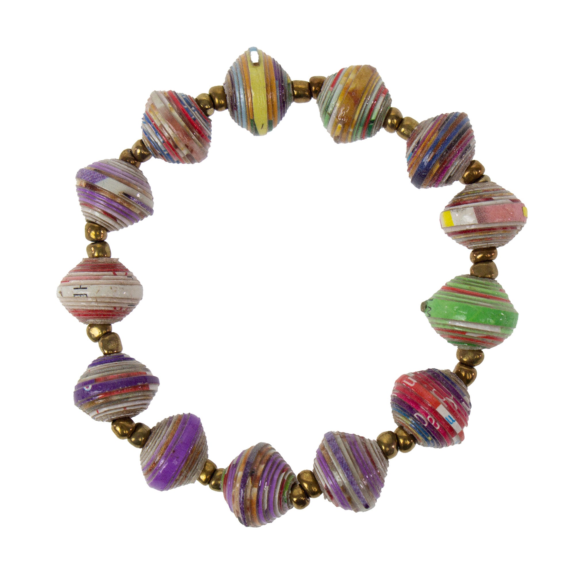 Pastel Quad-colored Clay Bead Bracelet 