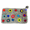 Polka Dots Felt Zipper Pouch