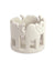 Circle of Elephants Soapstone Sculpture - 3-3.5-inch - Light Natural Stone