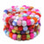 Rainbow Felt Ball Coasters, Set of 4