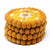 Gold Flower Felt Ball Coasters, Set of 4
