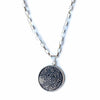 Alpaca Silver Aztec Calendar Pendant (chain not incl)