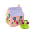 Handcrafted Pink Felt Fairy House