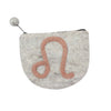 Hand Crafted Felt Pouch: Zodiac, Leo