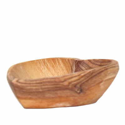 Petite Olive Wood Heart Bowls - Pack of 2