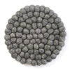 Dark Grey Felt Ball Trivet