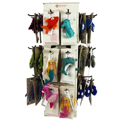 Intro to Felt Keychains - 54 Save the Seas Pieces + FREE Display