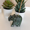 4-Pack - Soapstone Elephant Incense Holder