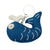 Whale Felt Key Chain