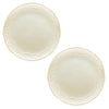Encantada Handmade Pottery 11.75 Set of 2 Dinner Plates, Blanco