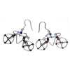 Recycled Wire Bicycle Earrings - Set of 10