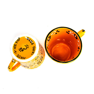 Encantada Handmade Pottery Set of 2 Mugs, Mango