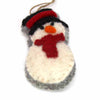 Christmas Snowman Felt Ornament, Red