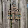 Recycled Iron Umbrella Garden Chime