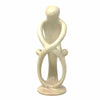 Single Soapstone Family Sculptures - 8-inch - Natural Stone