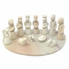 13-Piece Set - Soapstone Nativity Sculpture with Base