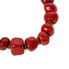 Haiti Clay Bead Bracelet, Brick Red - PACK OF 3